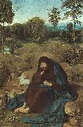 Geertgen Tot Sint Jans John the Baptist in the Wilderness oil on canvas